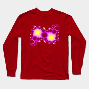 Yellow Flare Fractal Long Sleeve T-Shirt